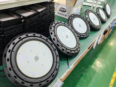 Warna Badan Hitam Lampu LED High Bay Dimmable untuk Lampu UFO High Bay