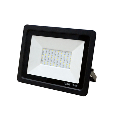100W 300W LED Lampu Banjir SMD2835 Chip Putih Hitam Aluminium