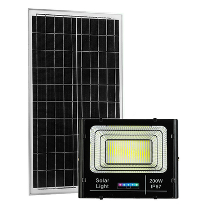 High Power Outdoor LED Solar Flood Light 200W 300W IP67 Untuk Penerangan Jalan