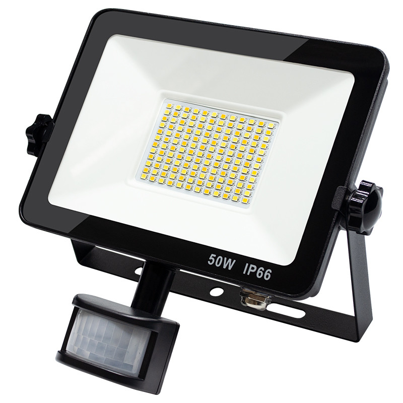 Outdoor Motion Sensor Security LED Flood Light with Remote Control for Yard Garden IP66